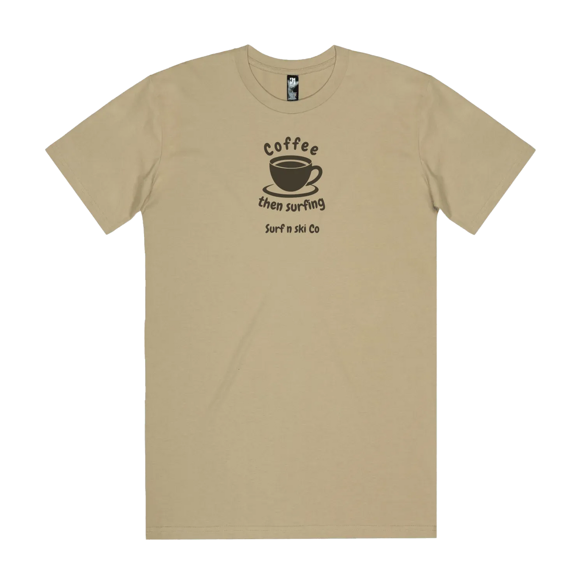 Khaki front flat lay