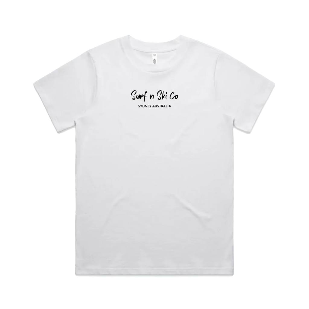 White front flat lay